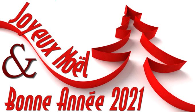 Joyeux Noël 2020 et Bonne Année 2021