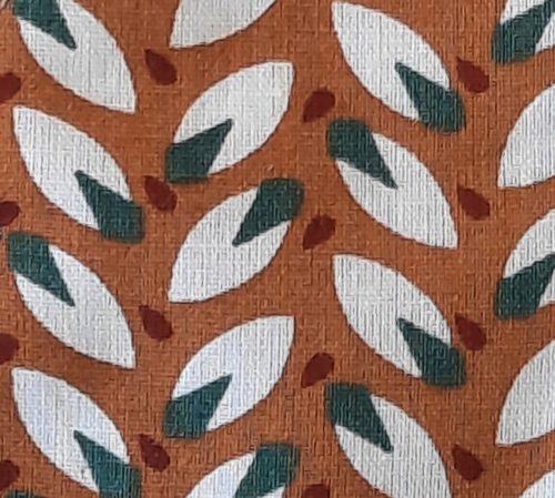 Feuille blanche-vert-fond brun