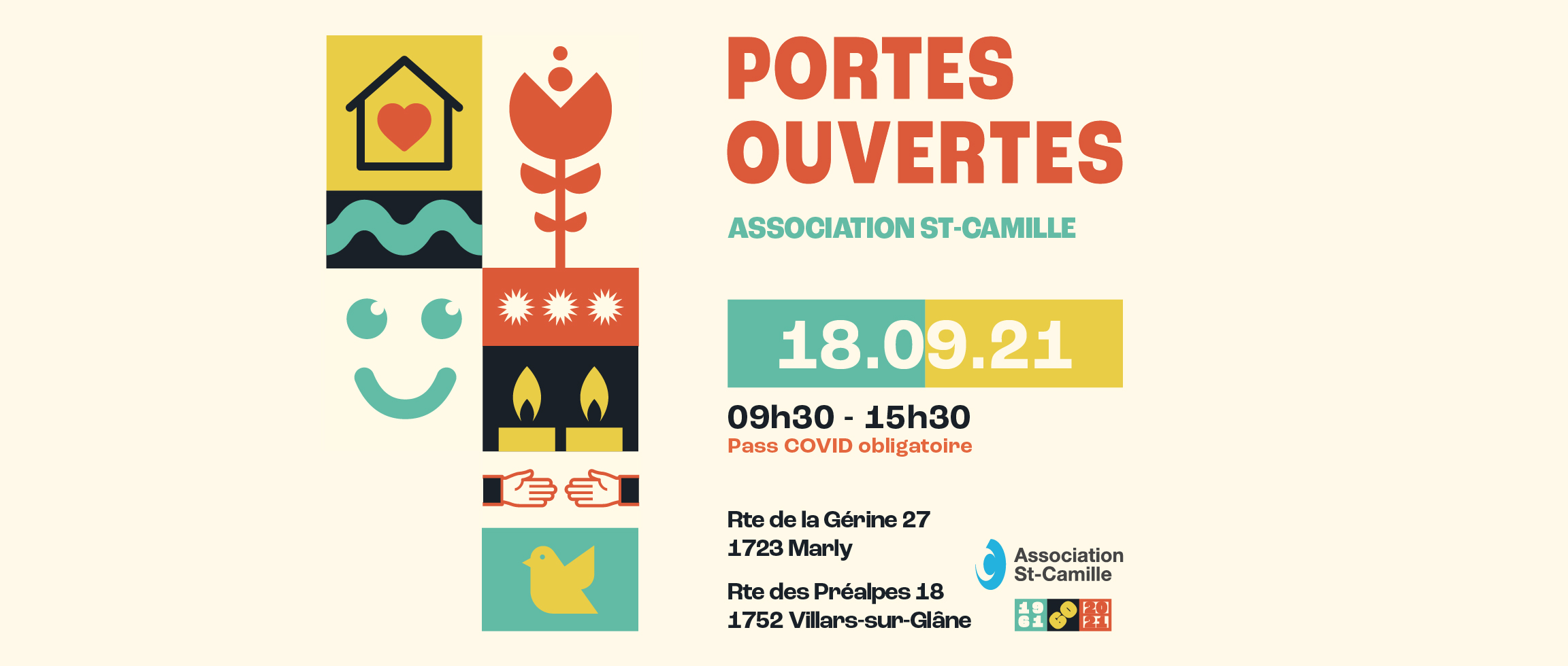 Affiche Portes Ouvertes Association St-Camille
