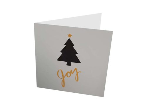 Carte joy avec sapin