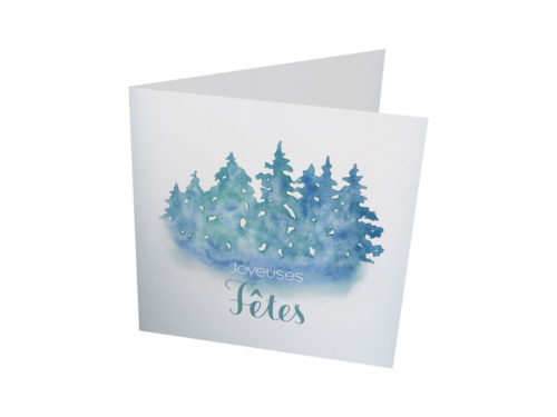 Carte – Sapins flous