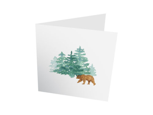 Carte – Sapins & Ours