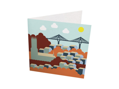 Carte - Pont Poya automne - Fribourg