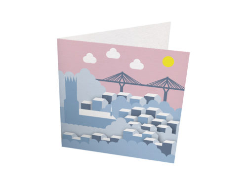 Carte - Pont Poya hiver - Fribourg