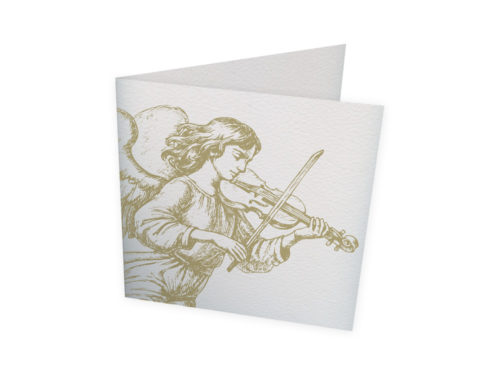 Carte Deuil - Ange violoniste