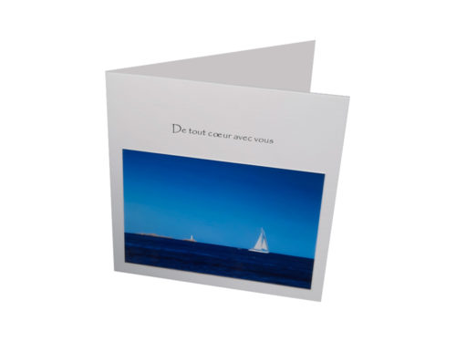 Carte Deuil - En mer