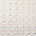 Toile cirée - coton enduit_Berce des prés/ombelle_gris perle-camel-bleu foncé
