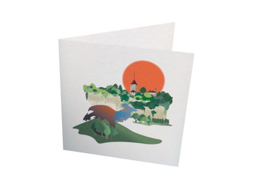 Carte – Lorette et dragon– Fribourg