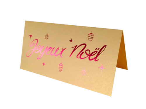 Carte – Joyeux noël rouge