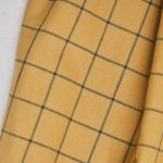 Coton bio_Oxford Grid - dry mustard-bottle green_jaune moutarde-vert foncé