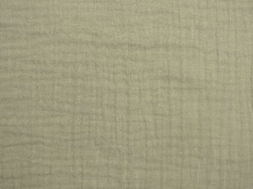 Bavoir - Double gaze coton bio_Mousseline_olive clair