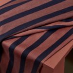 Tissu coton_Ray - chestnut_rouille-bleu nuit