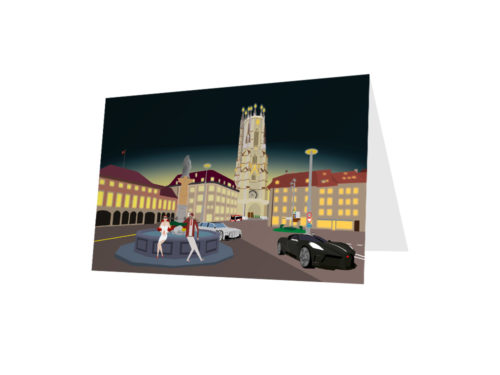 Carte - Cathédrale - Fribourg
