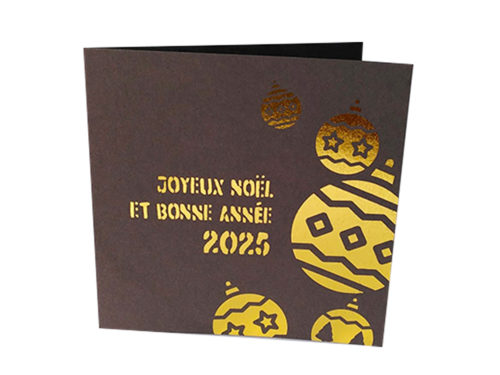 Carte – Boules dorées