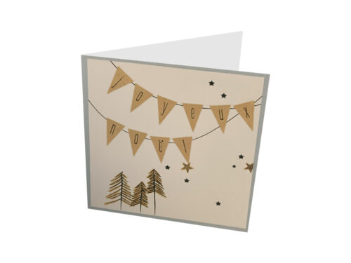 Carte - Joyeux Noël - Fanions