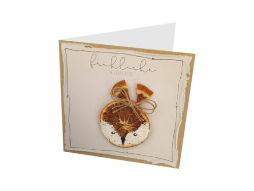 Carte - Noël - Renard