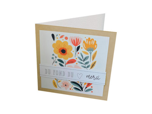 Carte - Merci _ Fleurs