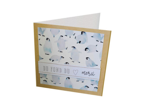 Carte - Merci _ Pingouin