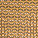 Toile cirée_Fleurs rétro_brun-jaune-rose