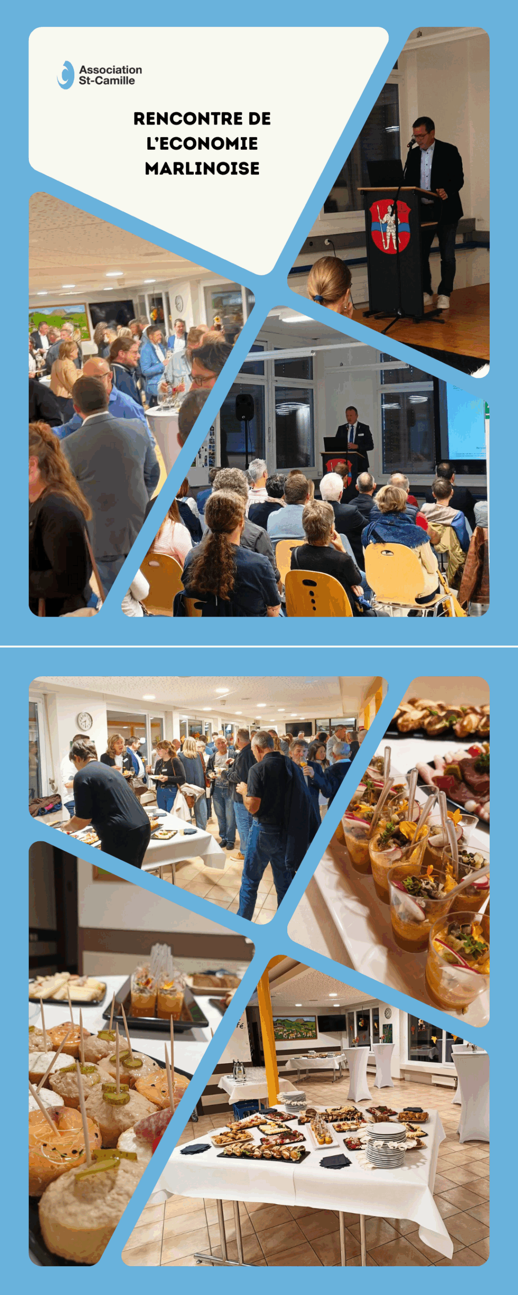 Photos d'illustration pour la 20ième RENCONTRE DE L'ÉCONOMIE MARLINOISE avec Christophe Maillard et Didier Castella