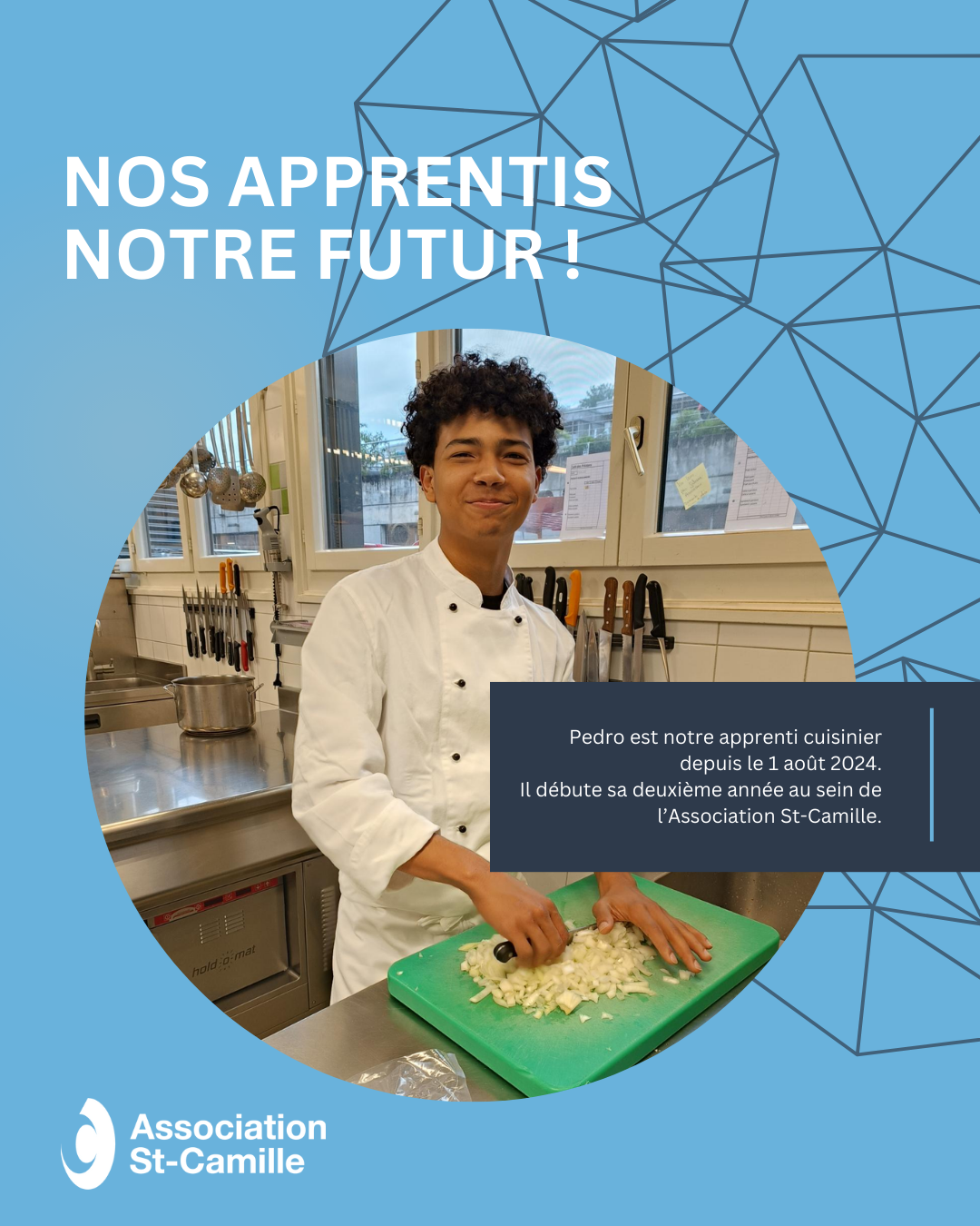 Photo de l'apprenti cuisinier Pedro