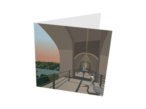 Viaduc Grandfey avec héron