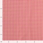 Seersucker coton bio recyclé_Carreaux-Vichy_pêche-rose clair
